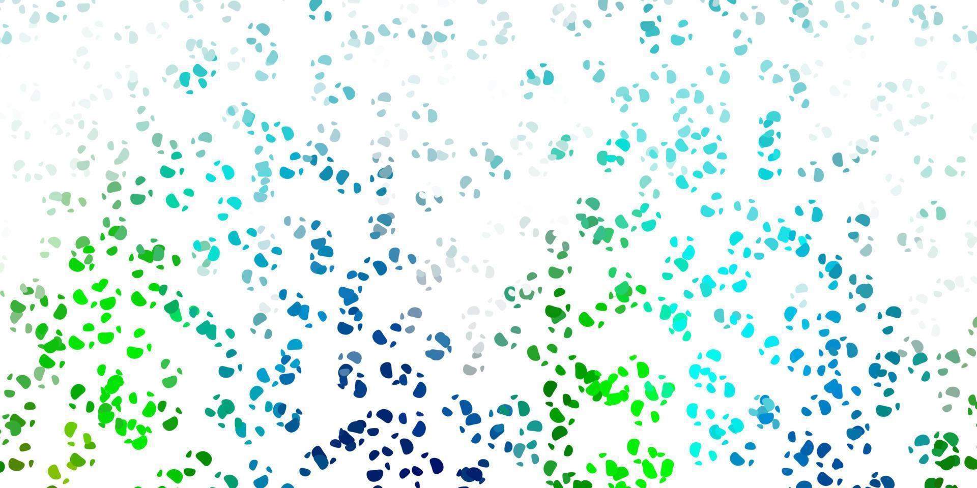 Light blue, yellow vector texture with memphis shapes.