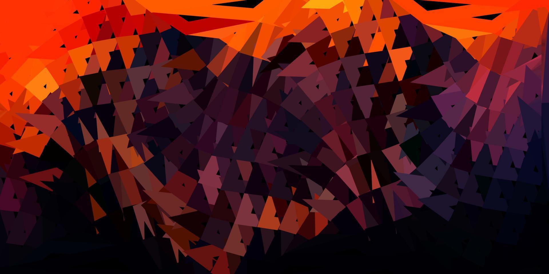 Dark blue, yellow vector poly triangle texture.