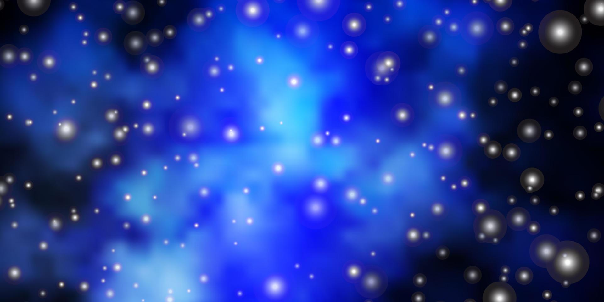 Dark BLUE vector layout with bright stars.