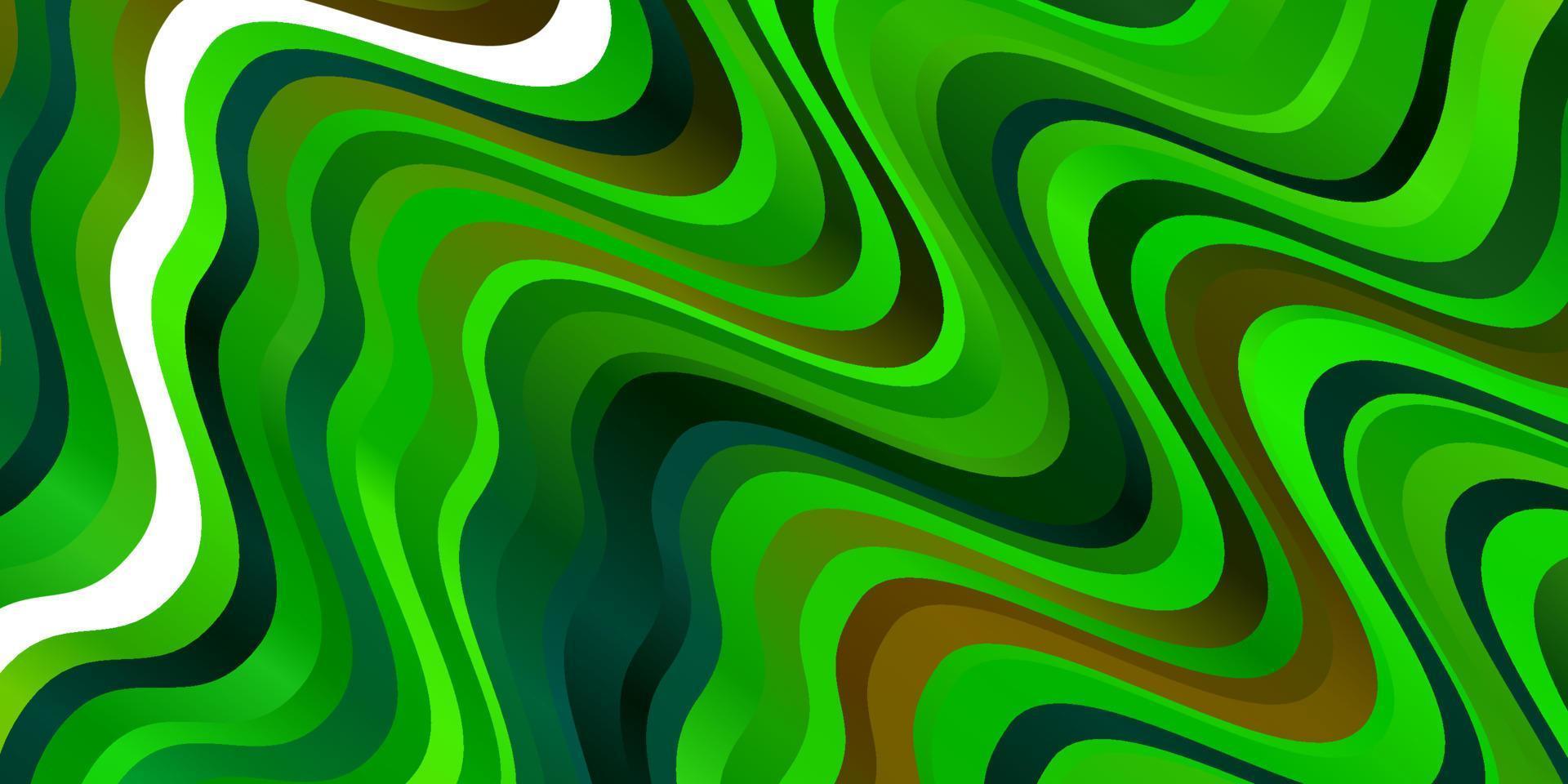 Fondo de vector verde claro, amarillo con líneas dobladas.