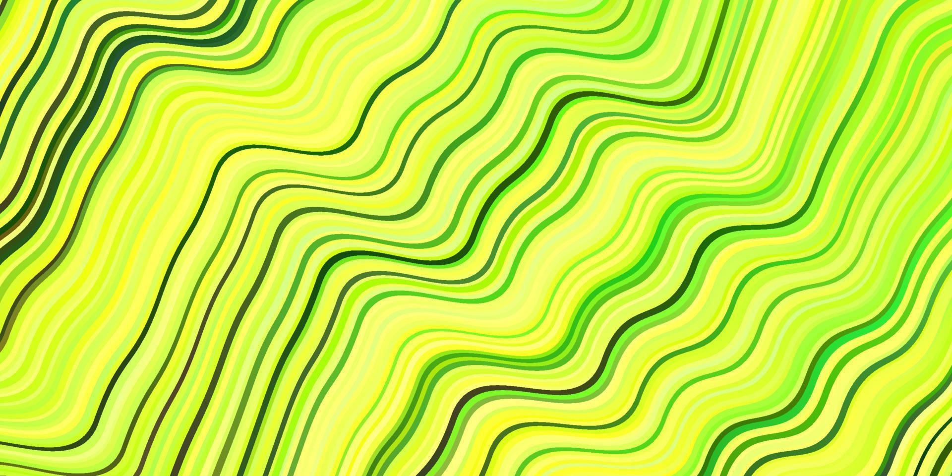 Light Green, Yellow vector layout with wry lines.