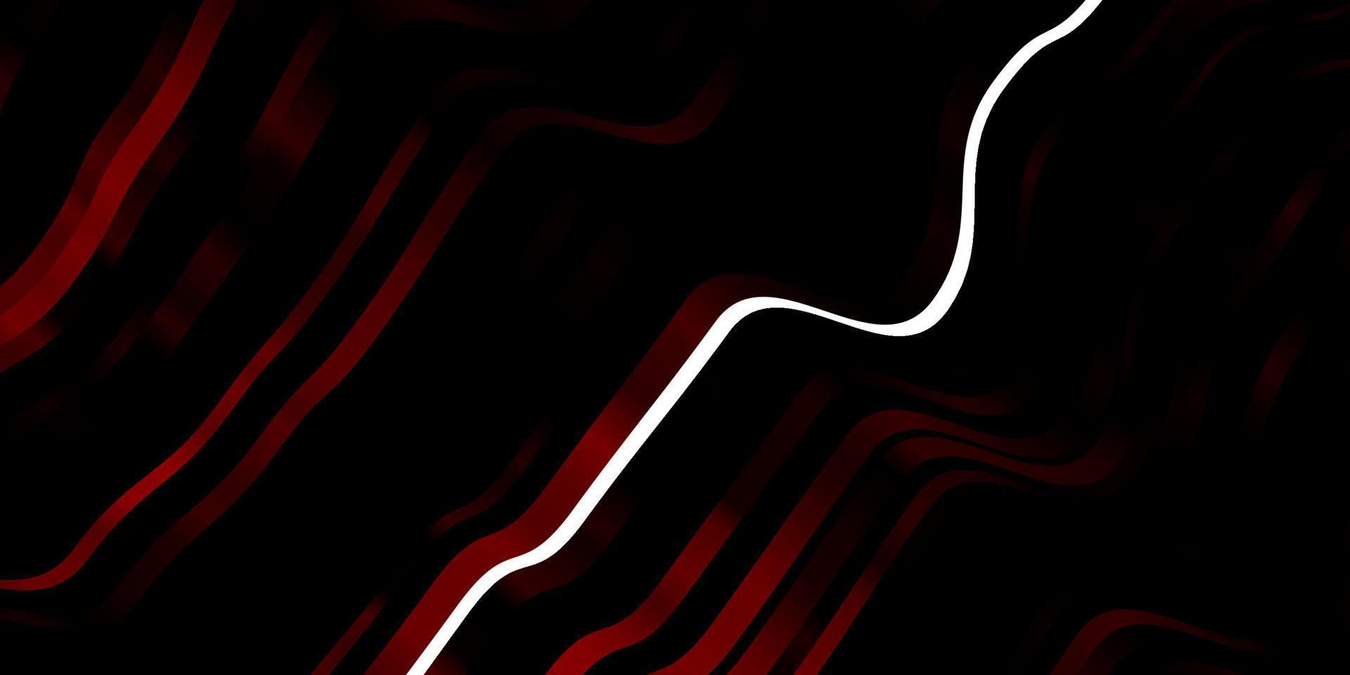 Dark Red vector background with lines.