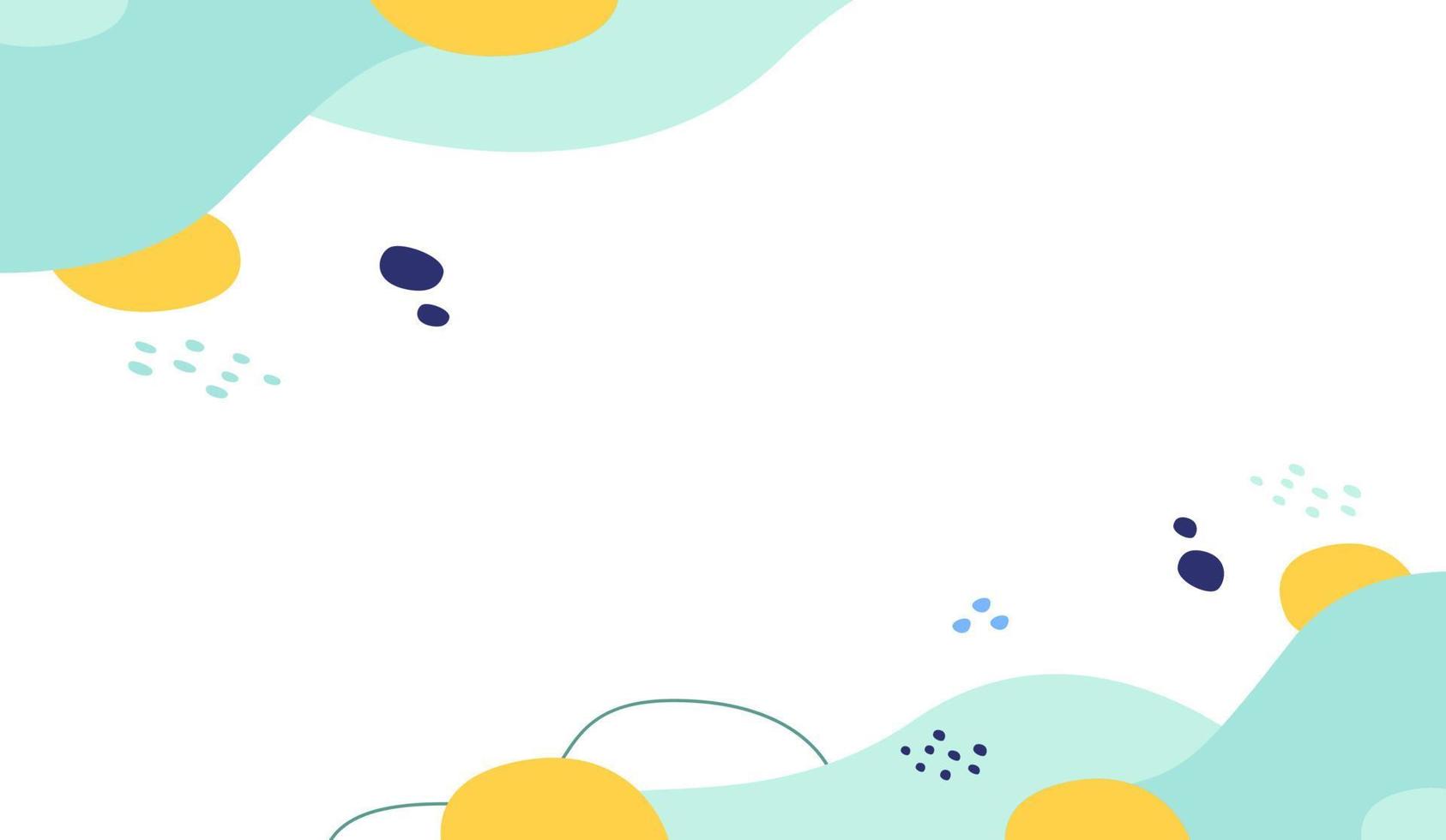 Abstract floral colorful geometric shapes background vector
