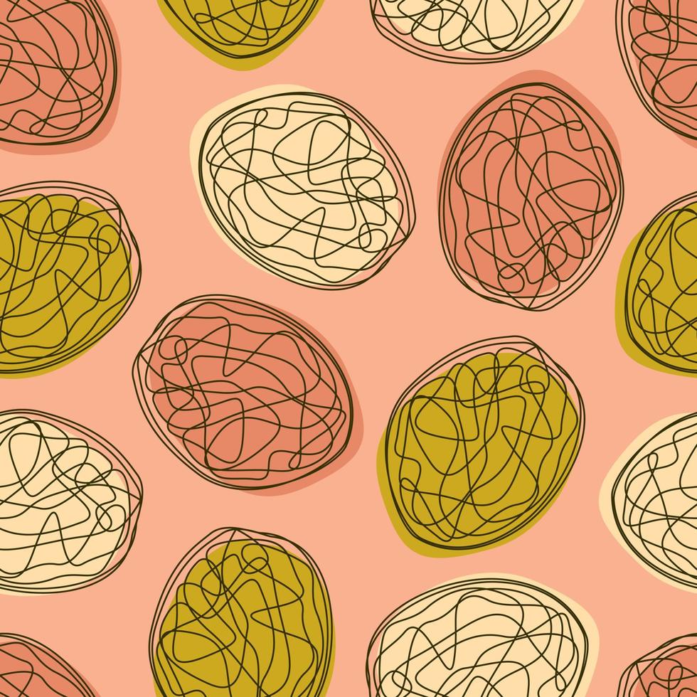 Melon repeat pattern design. Hand-drawn background. fruit pattern for wrapping paper or fabric. vector