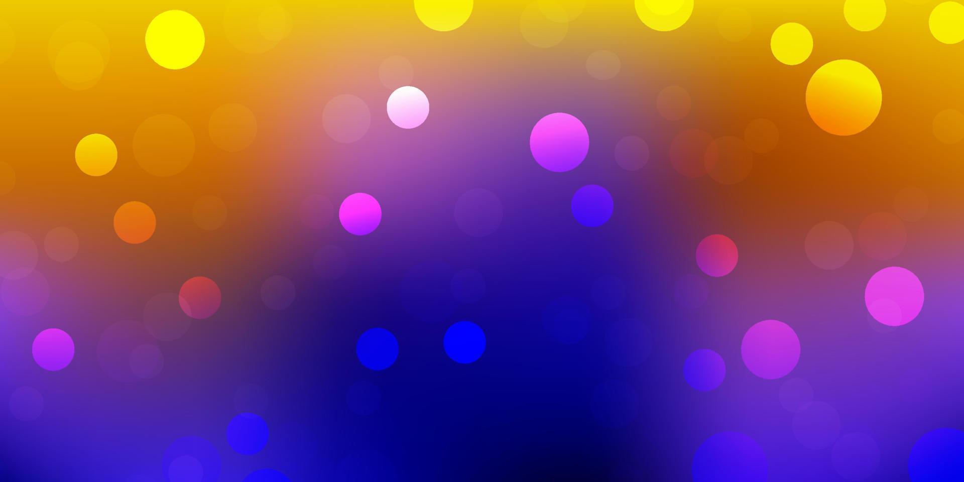 Dark blue, red vector background with spots.