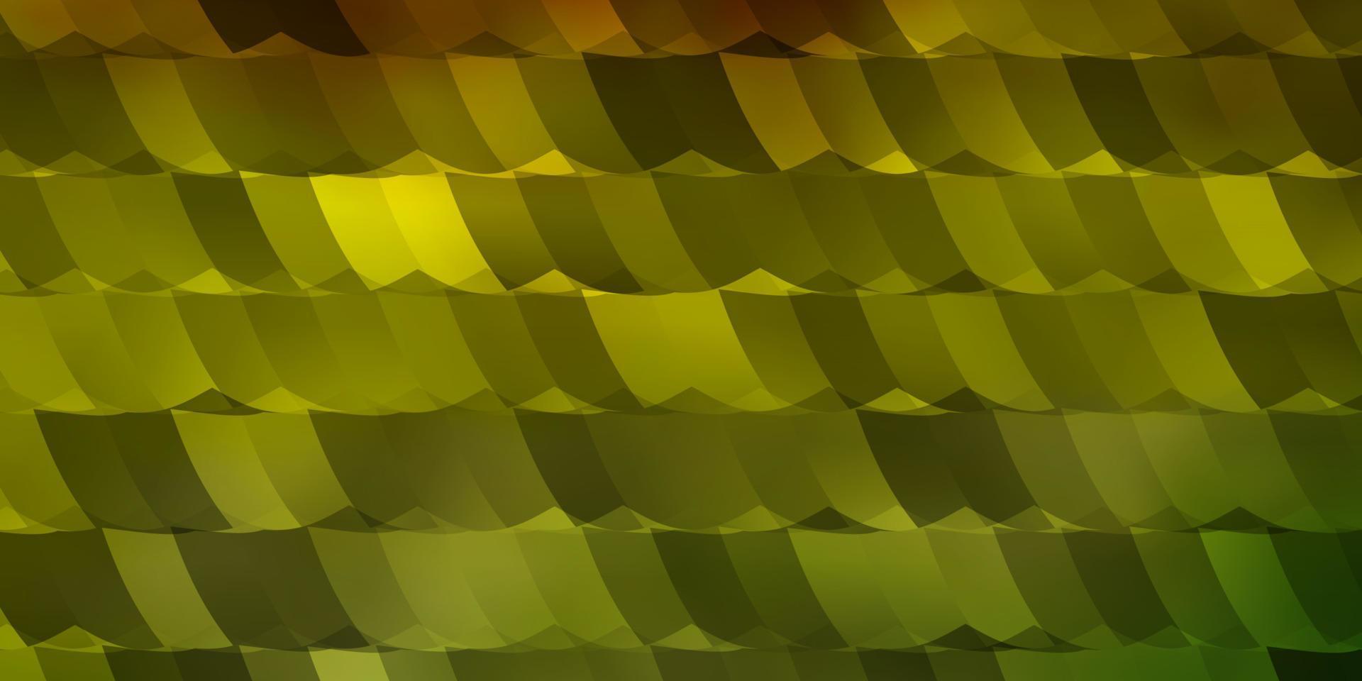 Fondo de vector verde claro, amarillo con hexágonos.