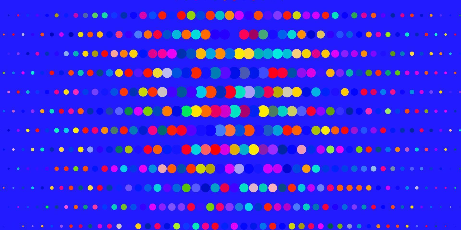 Dark Multicolor vector template with circles.