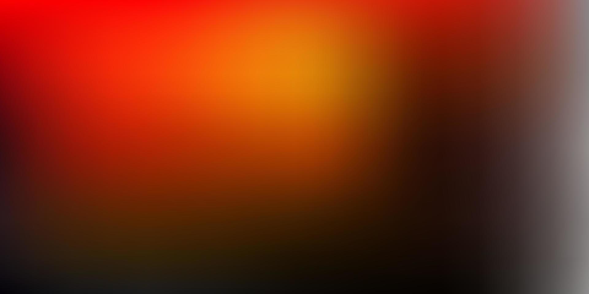 Dark orange vector gradient blur drawing.