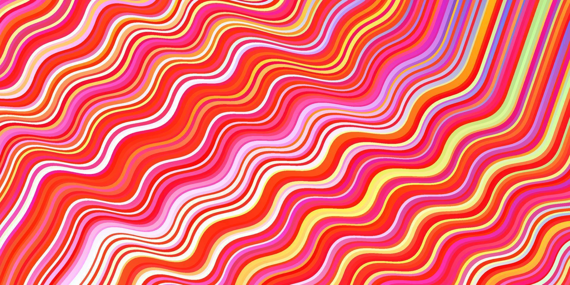 Light Multicolor vector template with bent lines.