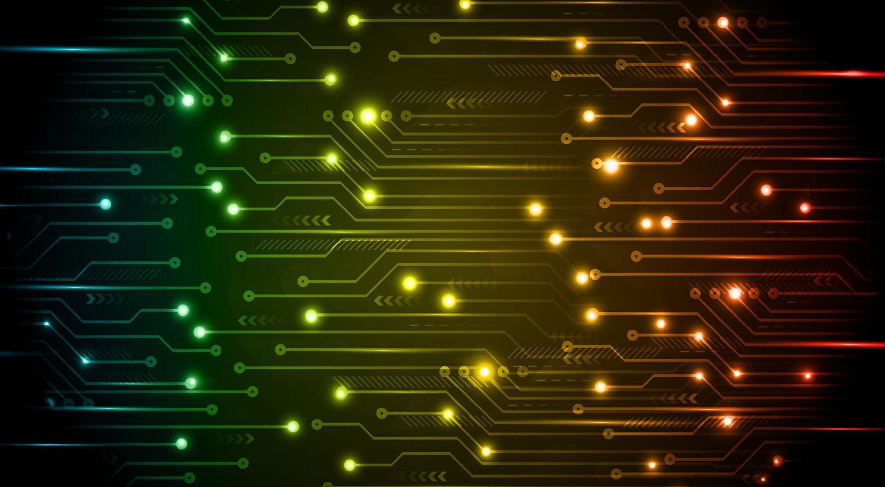 cyber circuit future technology concept background vector