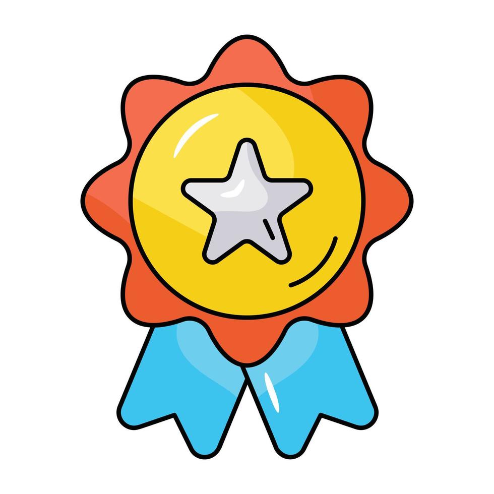 Take a look at flat icon of star badge vector