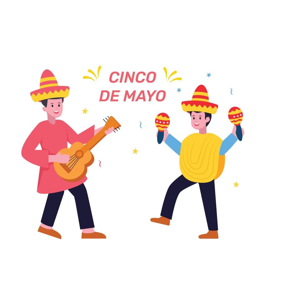 una ilustración plana escalable de celebración de fiestas vector