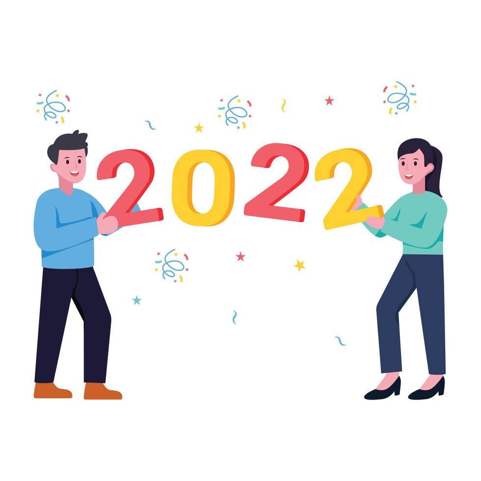 A scalable flat illustration of party celebration vector