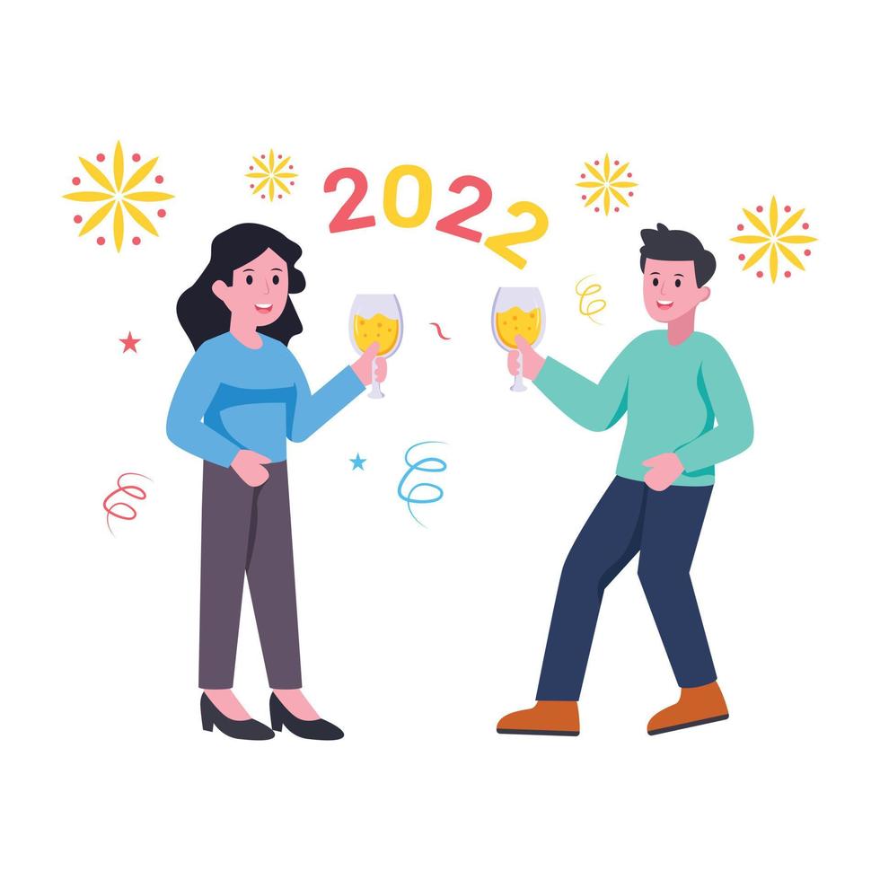 A scalable flat illustration of party celebration vector