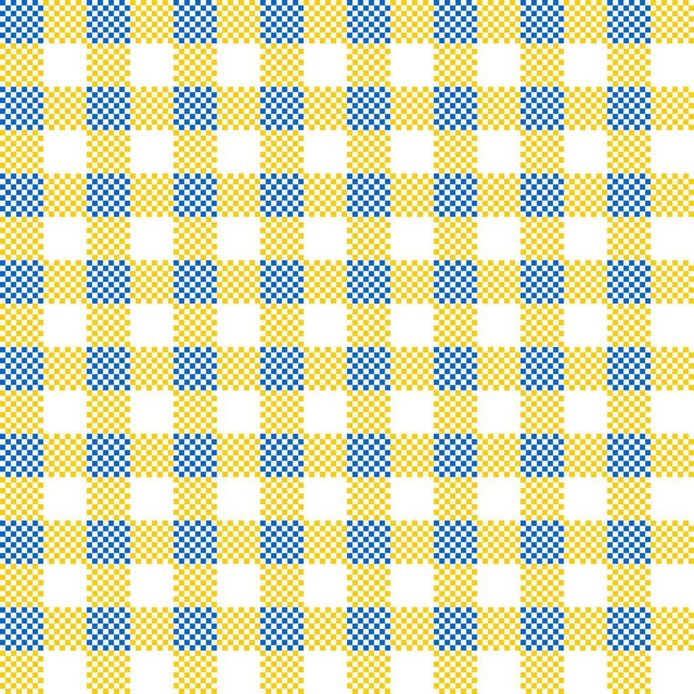 Blue and yellow plaid for seamless pattern vector