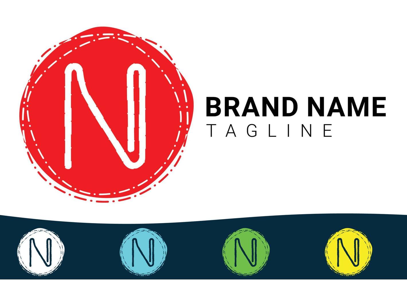 N letter new logo and icon design template vector