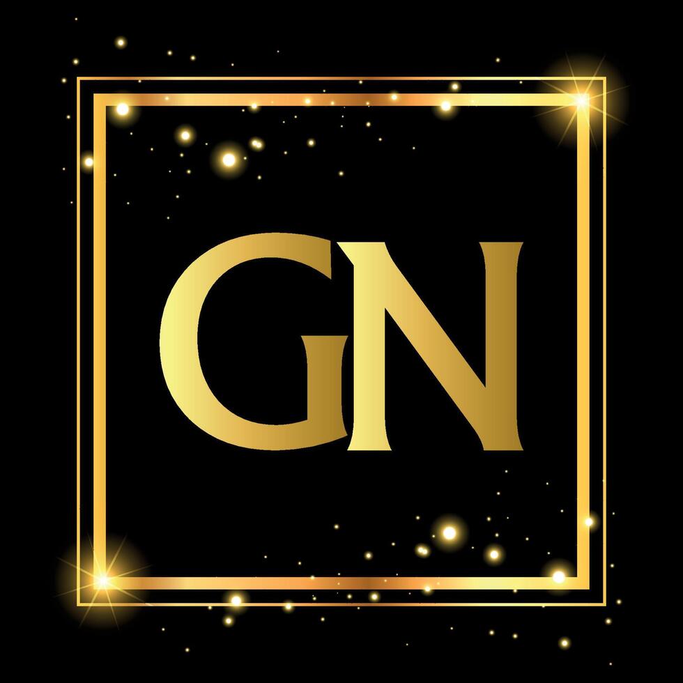 Simple Elegance Initial Letter GN Type Logo Sign Symbol Icon, Inside