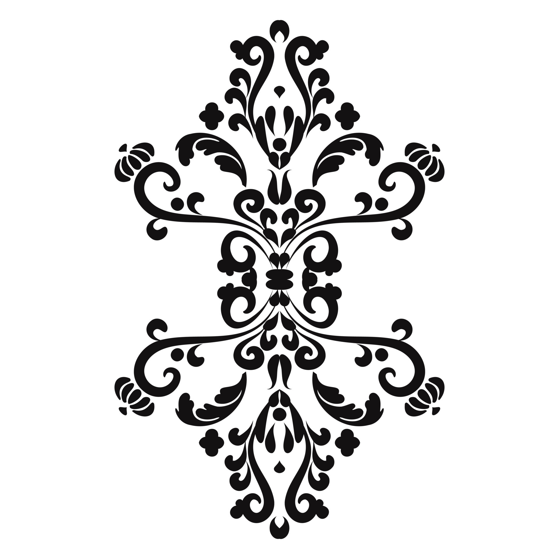 Royal filigree motif.Mehndi pattern. For the design of wall ...