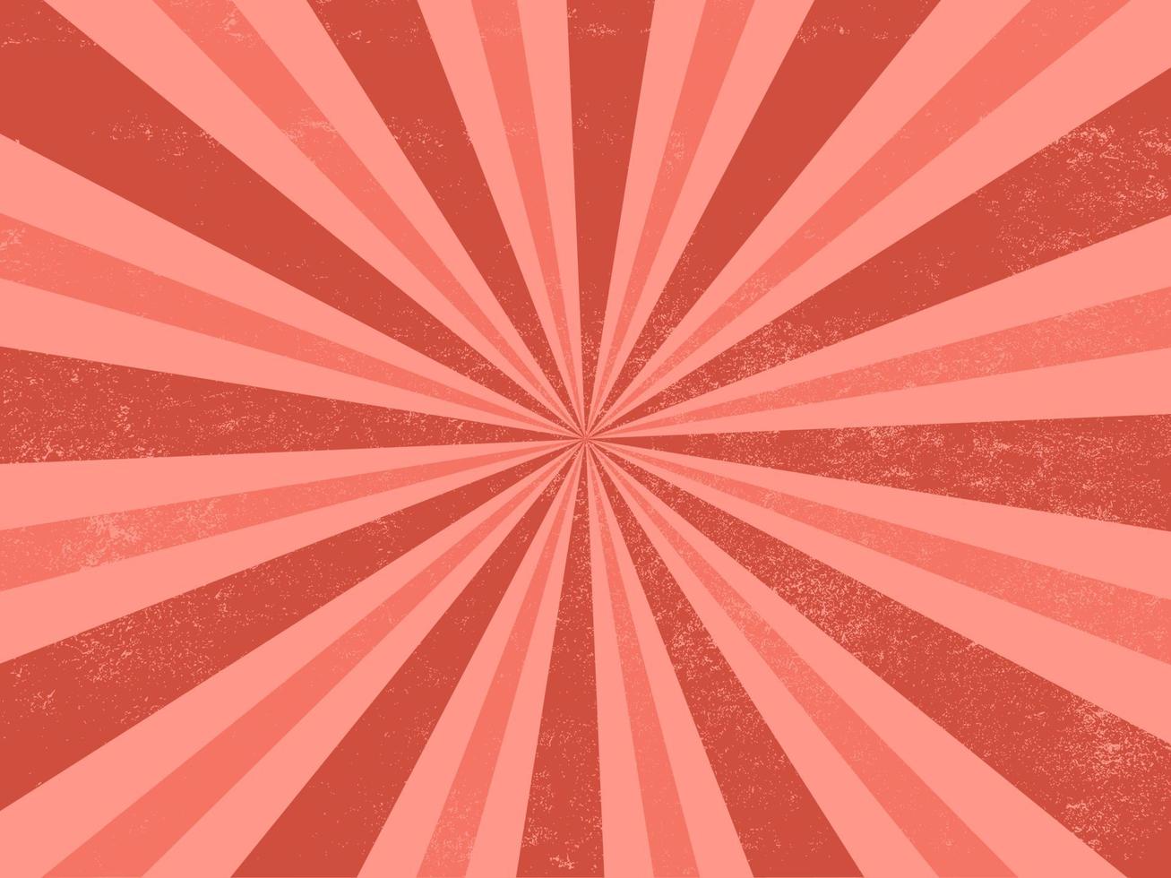 Red sunburst retro and vintage background vector