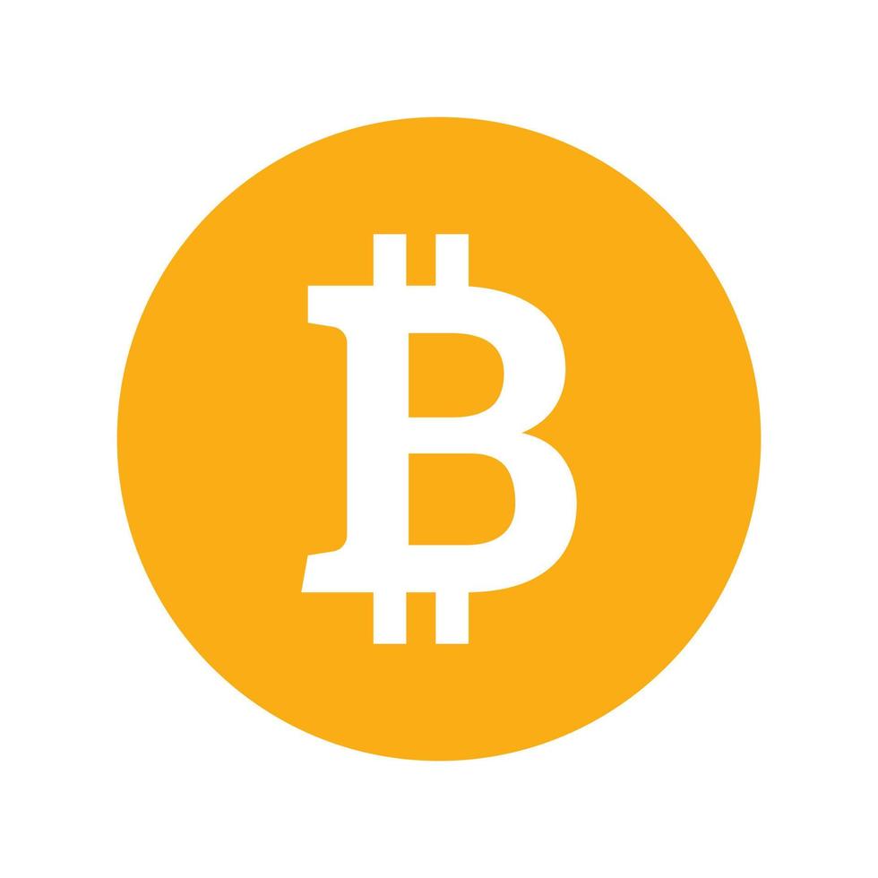 diseño de vector de símbolo de icono de bitcoin