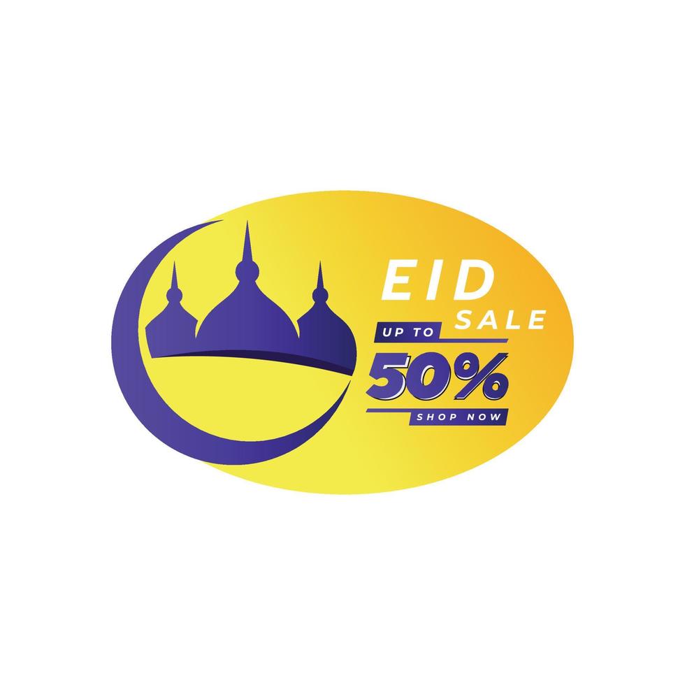 eid sale design vector template