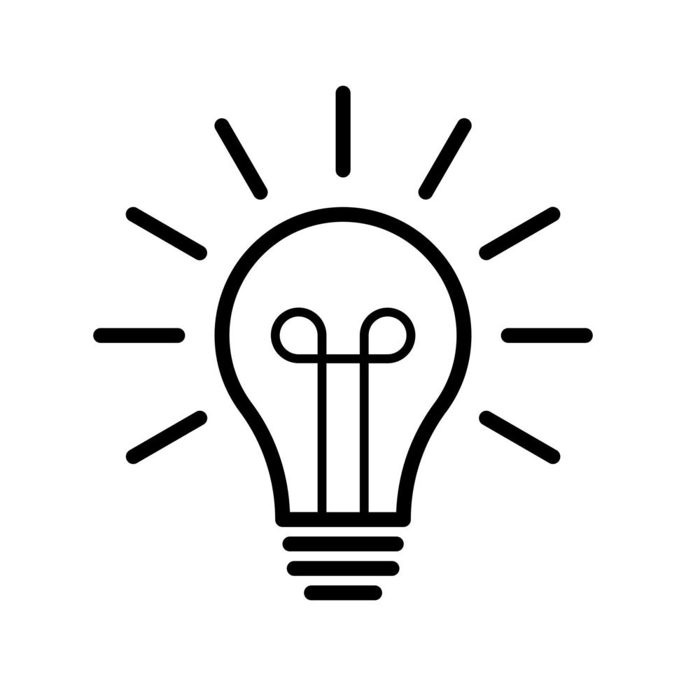 light bulb vector icon