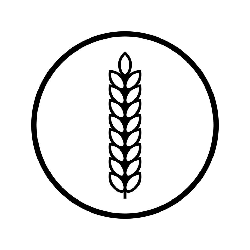 wheat vector icon