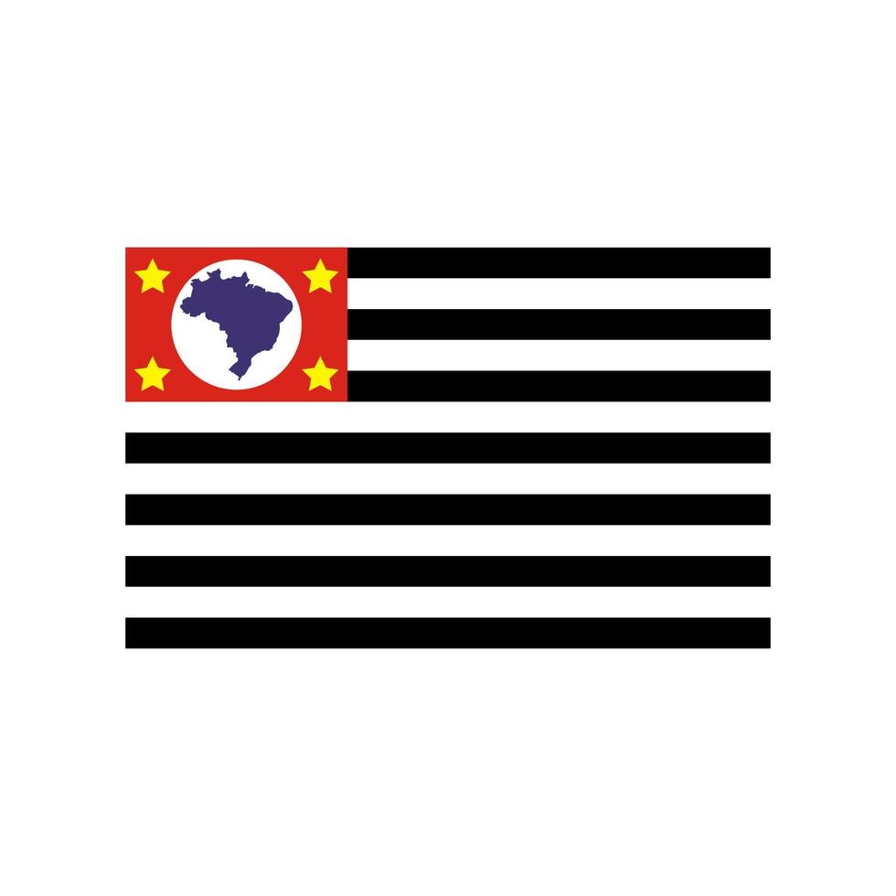 sao paulo flag vector