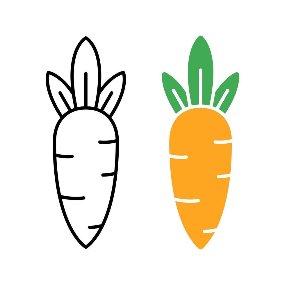 carrot vector icon