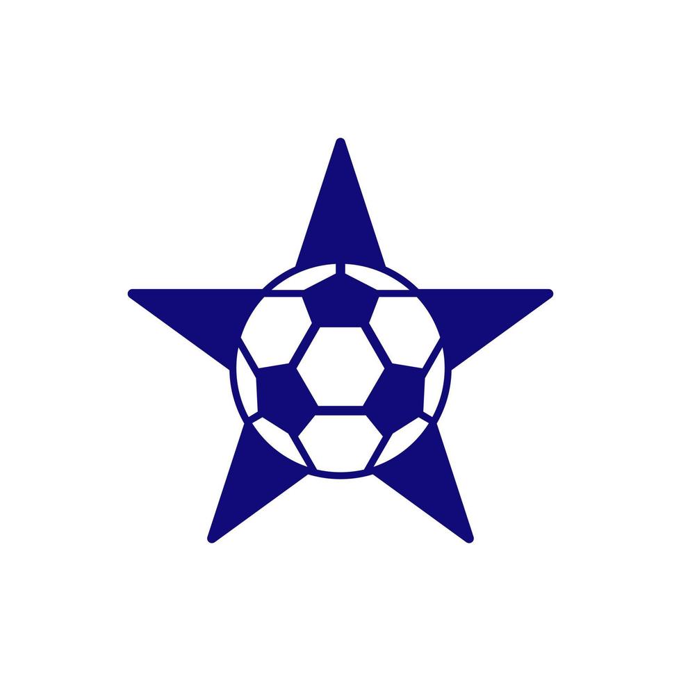 football star vector icon