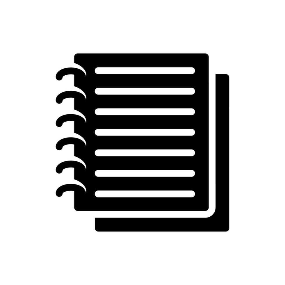 notebook vector icon