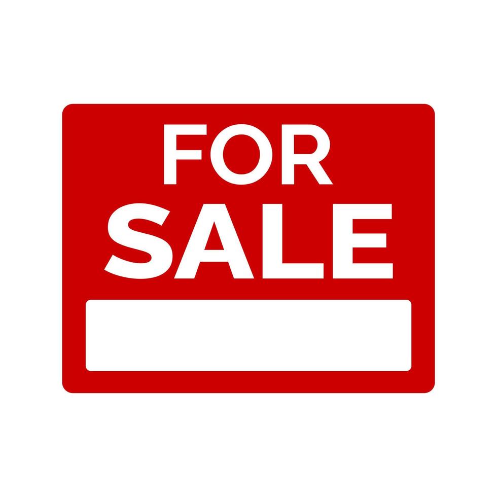 for sale sign vector