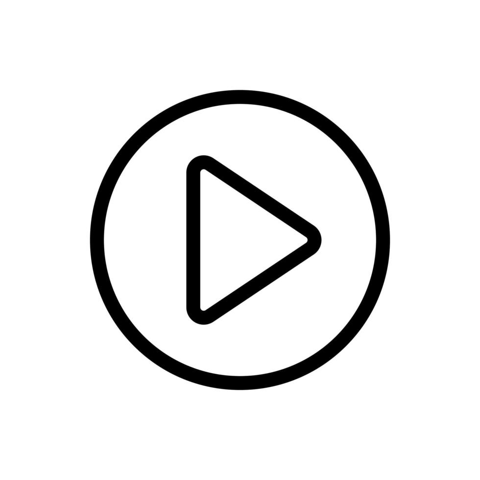 music play button vector icon