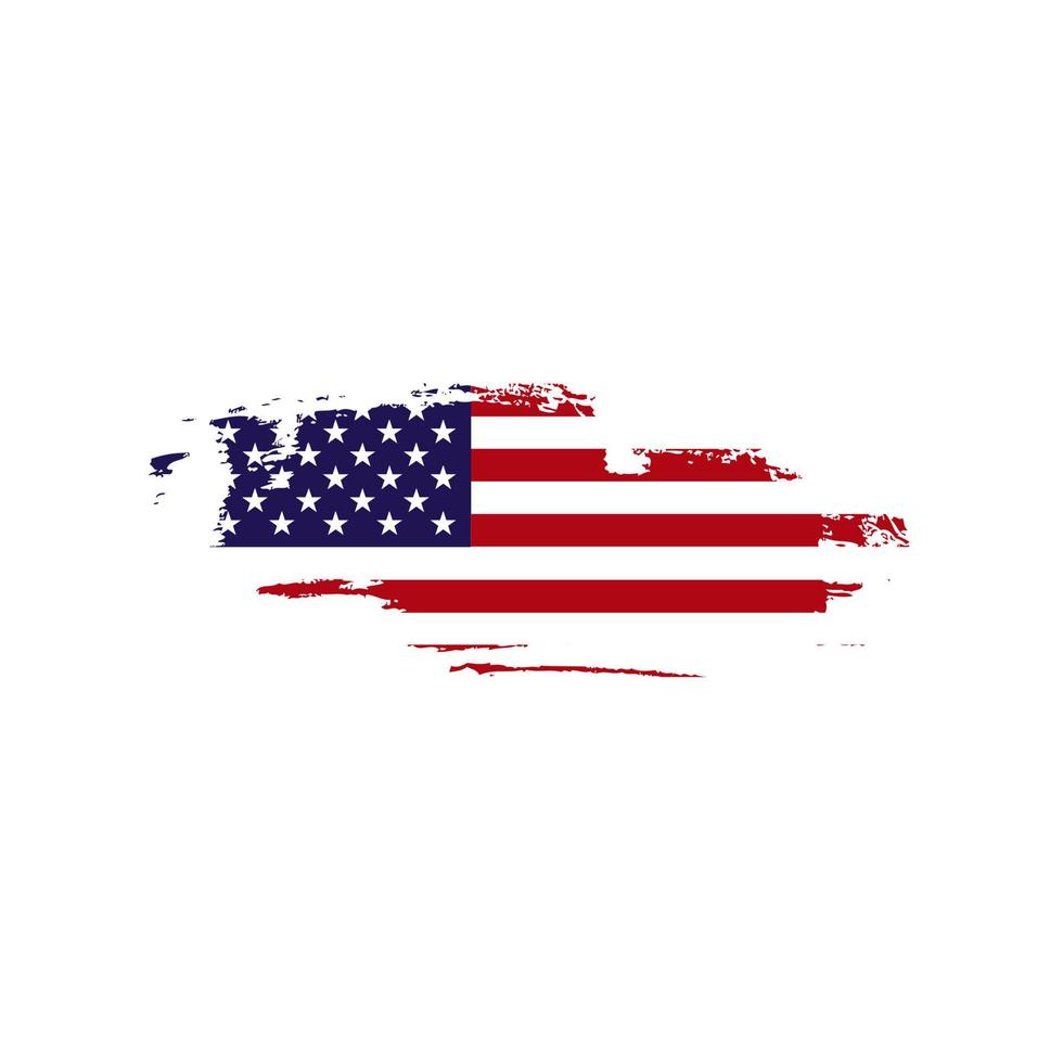 vector de bandera americana grunge