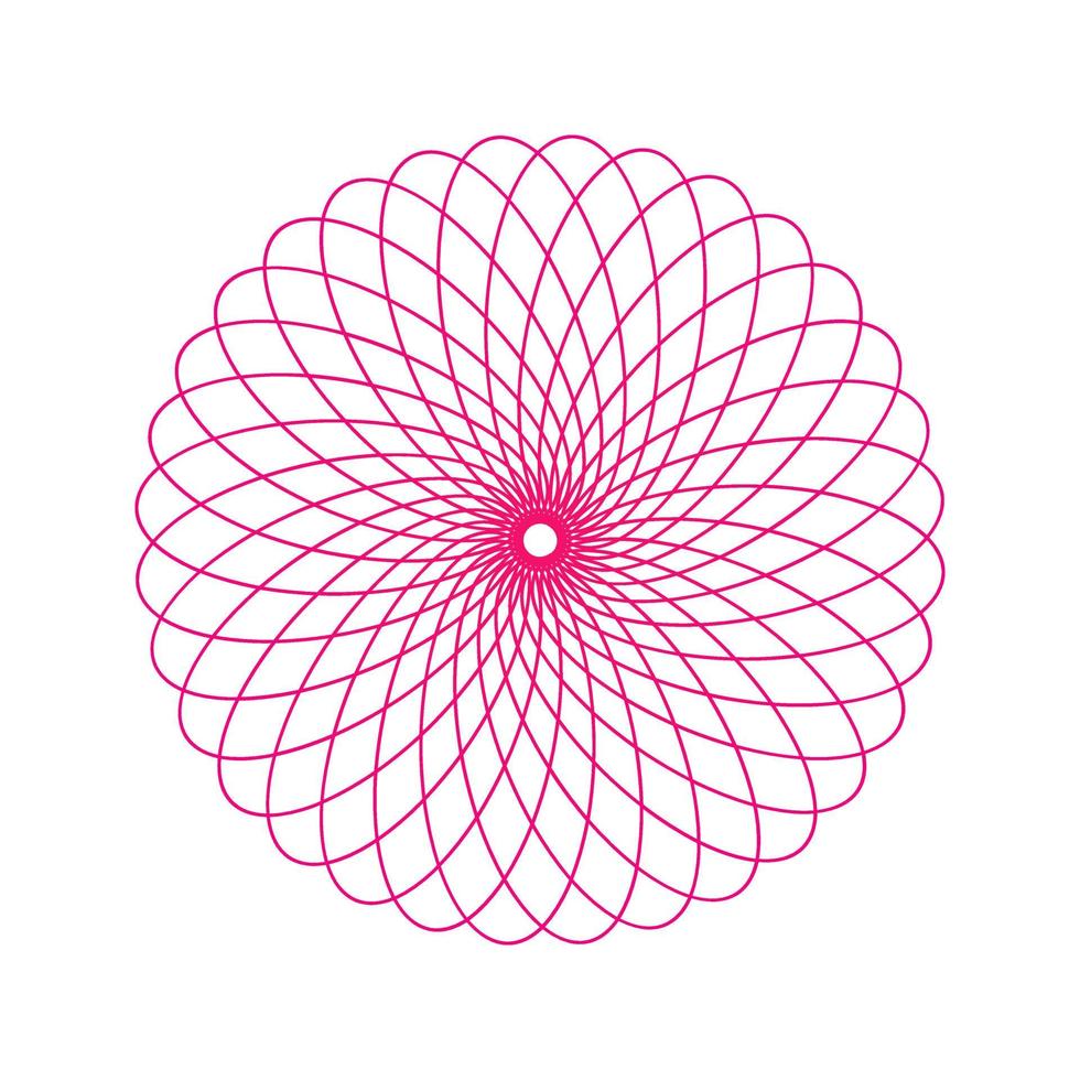 guilloche pattern vector icon