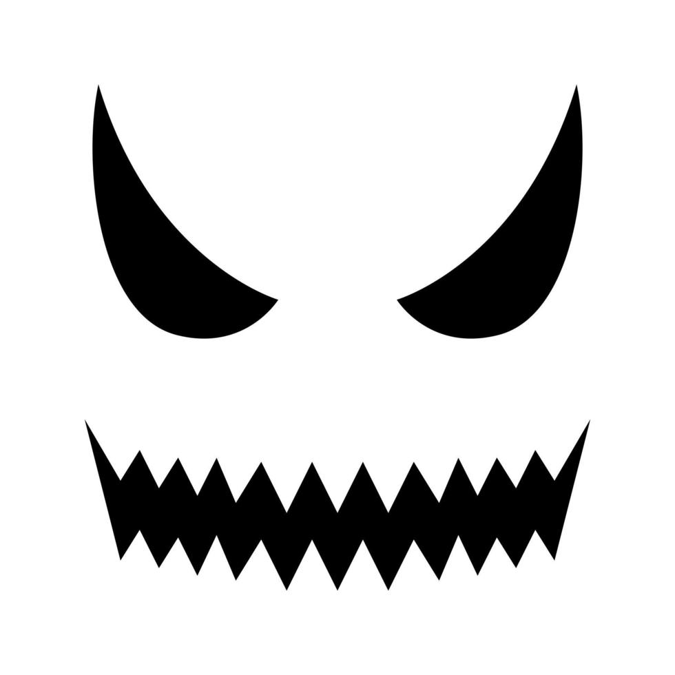 icono de vector de cara de halloween