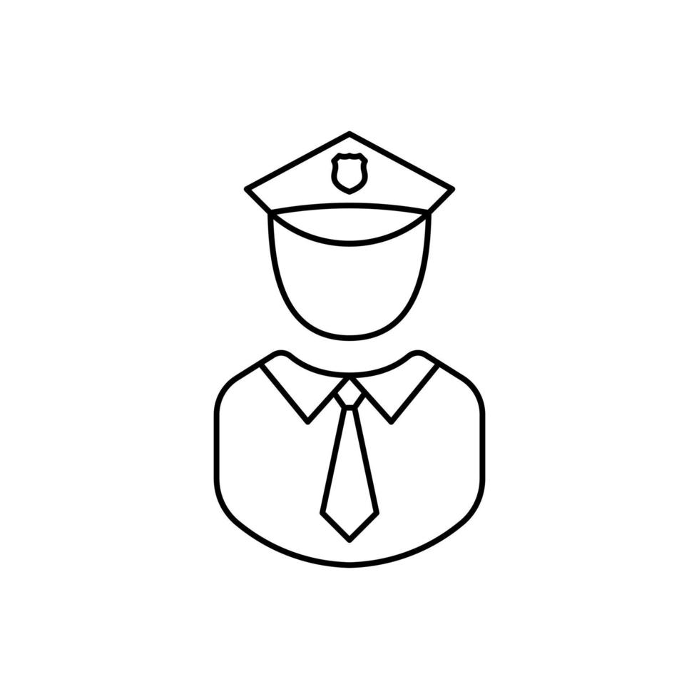 icono de vector de policía