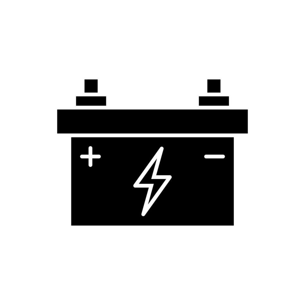 car battery vector icon