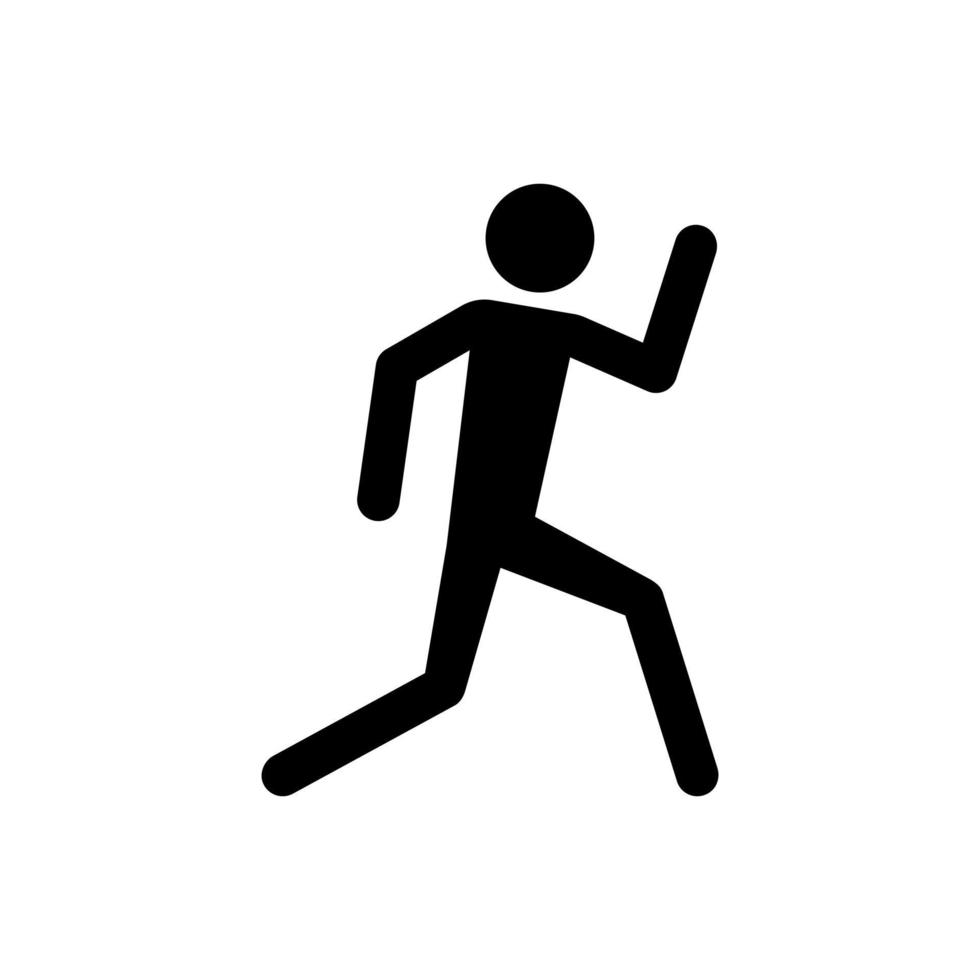 running vector icon