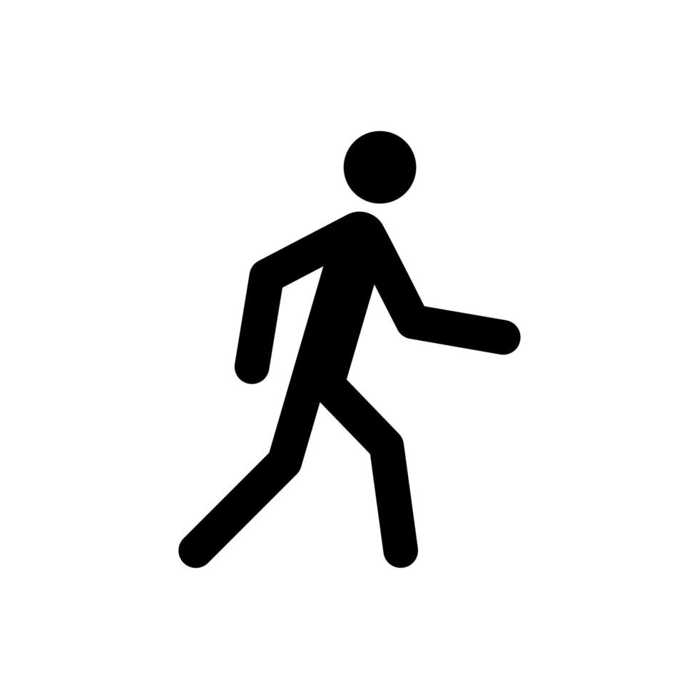 person walking icon vector