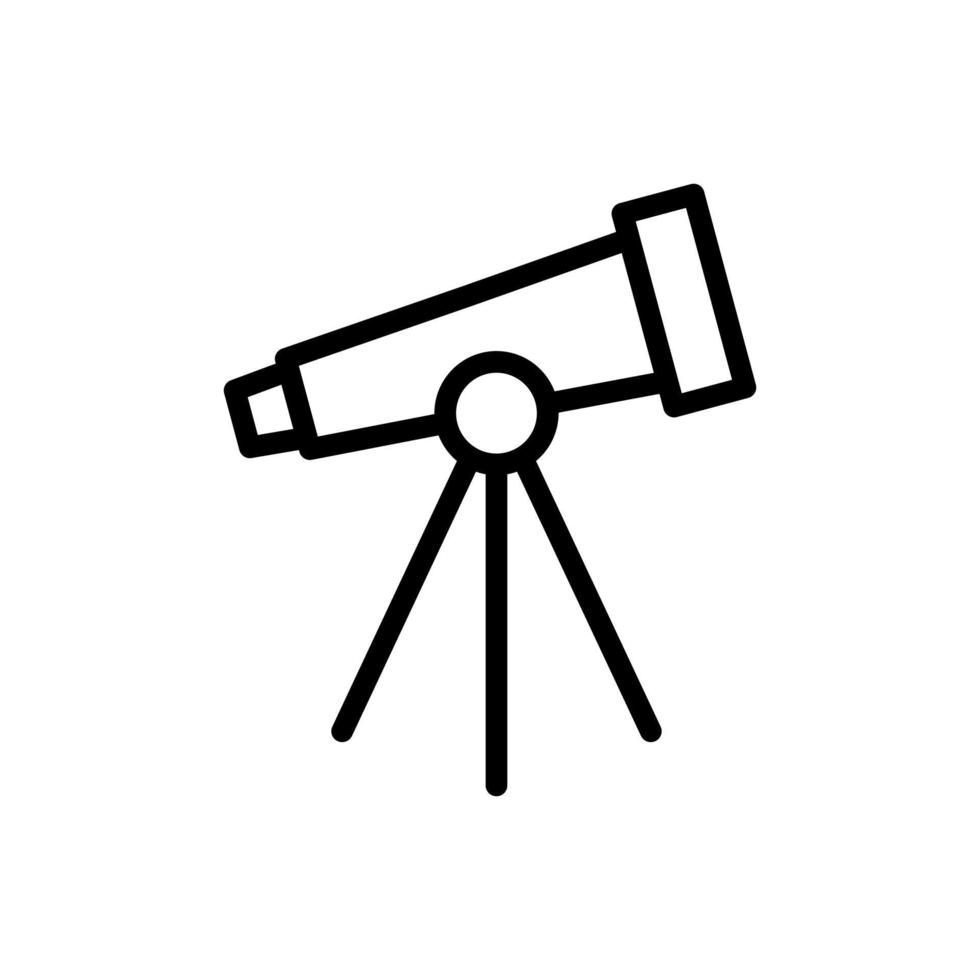 icono de vector de telescopio