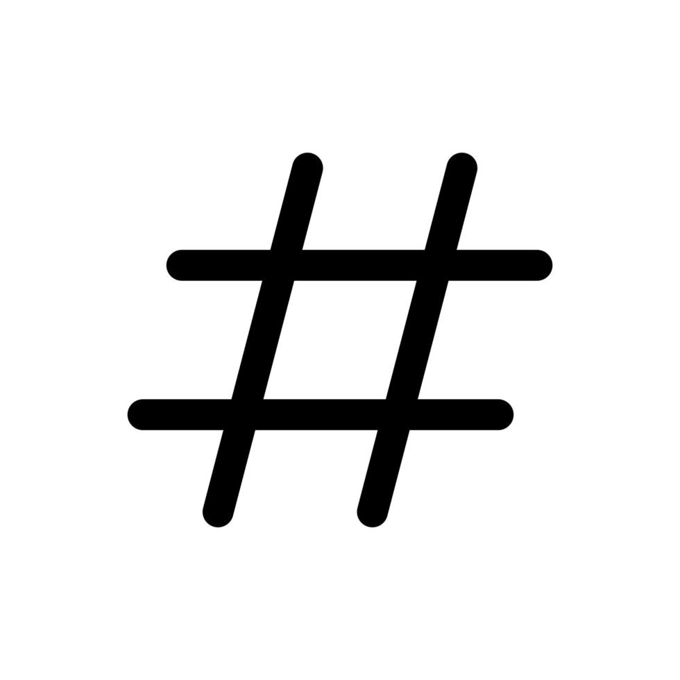 hashtag vector icon