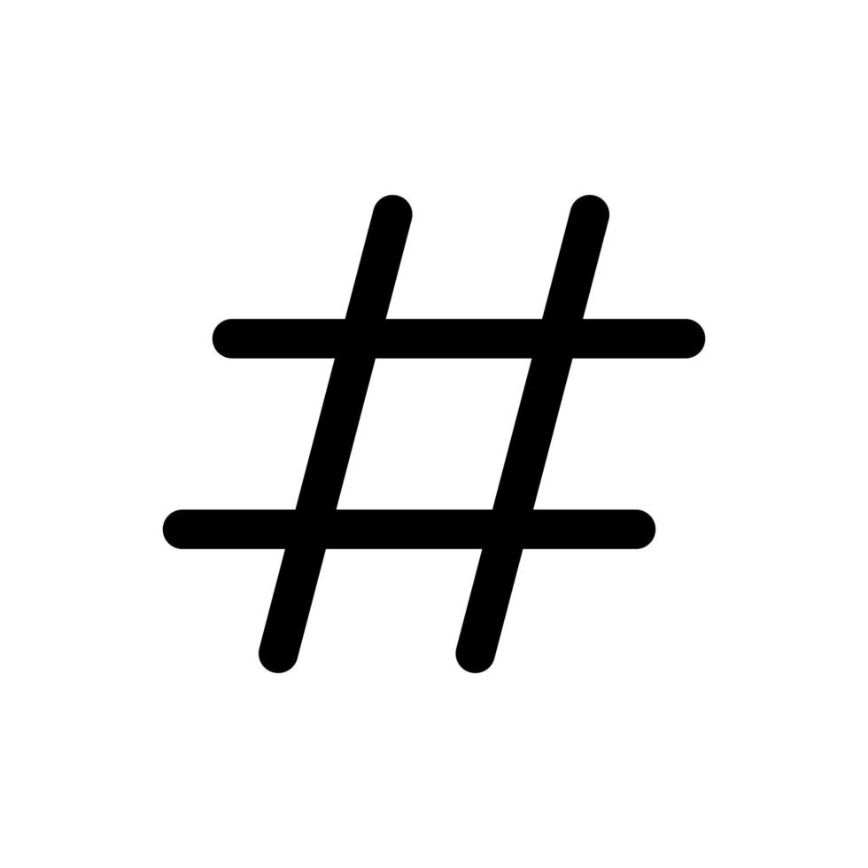 hashtag vector icon