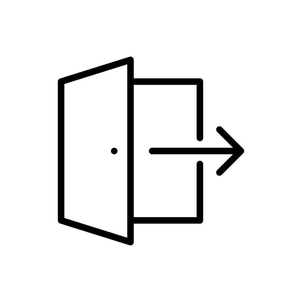 exit vector icon