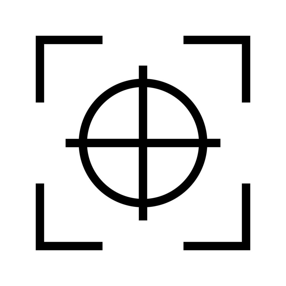 focus camera viewfinder vector icon