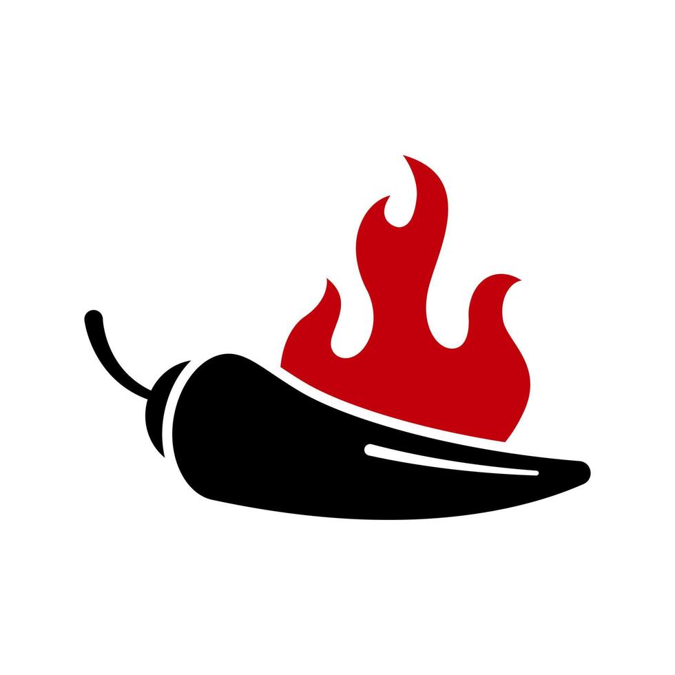 icono de vector de chile picante caliente