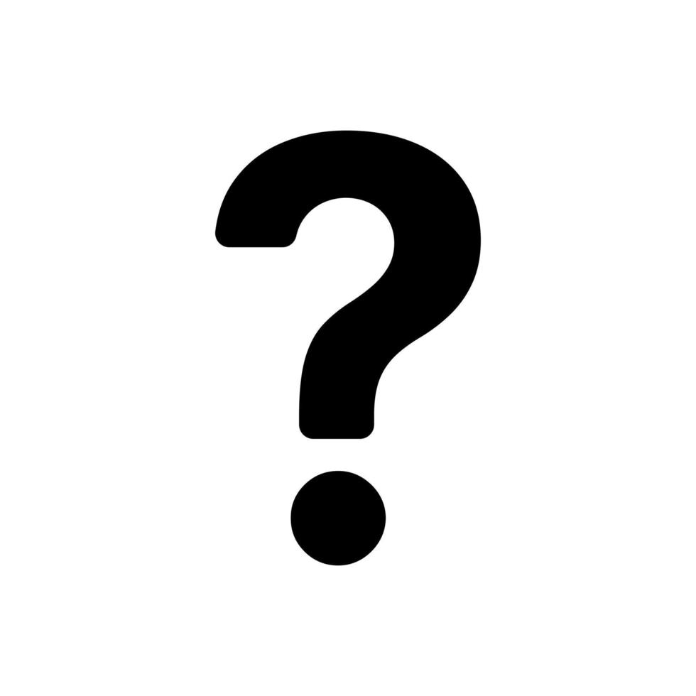 question mark vector icon