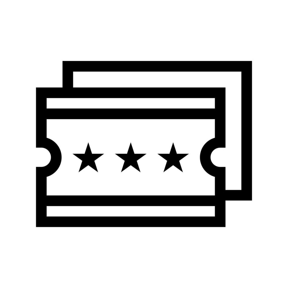 admission ticket vector icon