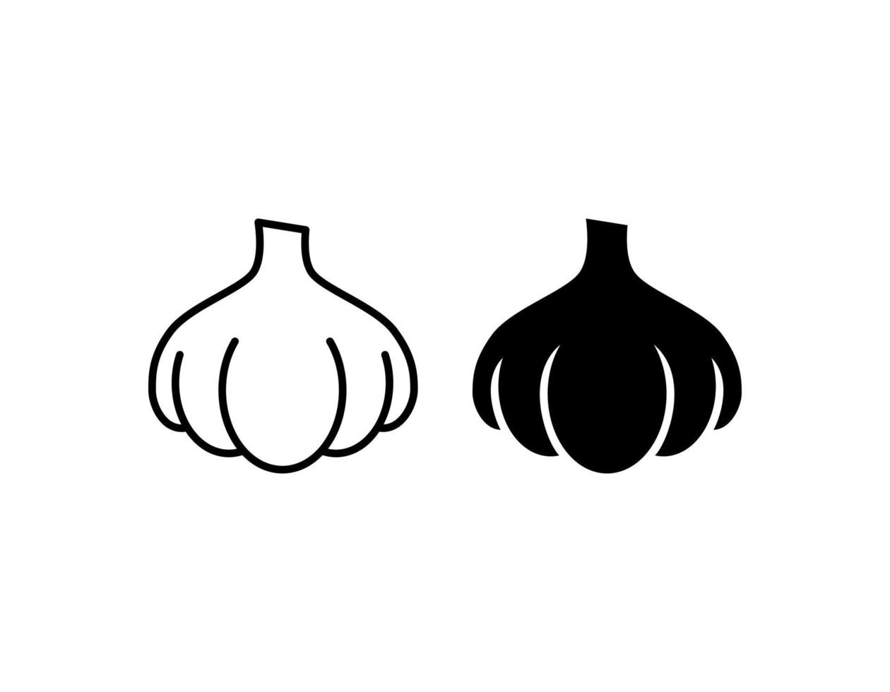 garlic vector icon