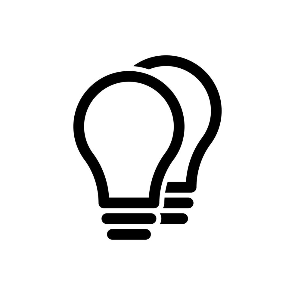 light bulb vector icon